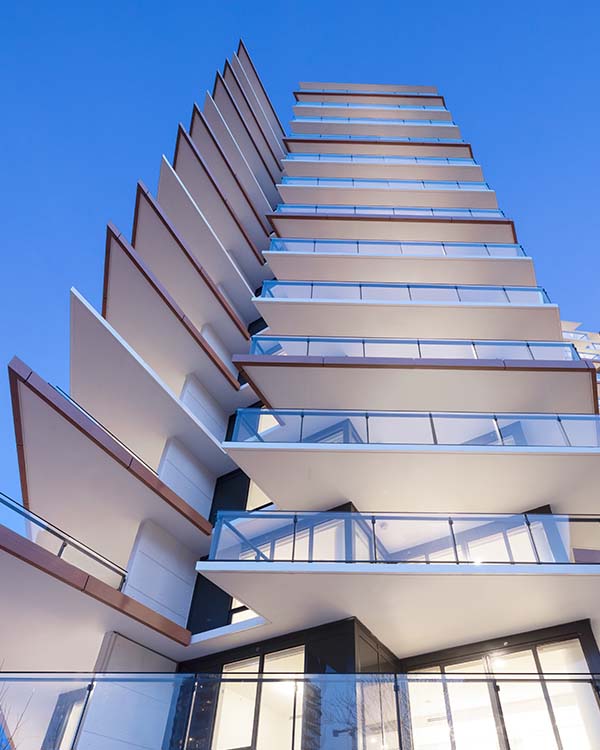 Semiah, Wind-shaped Tower, white rock residential tower, modern architecture, Vancouver