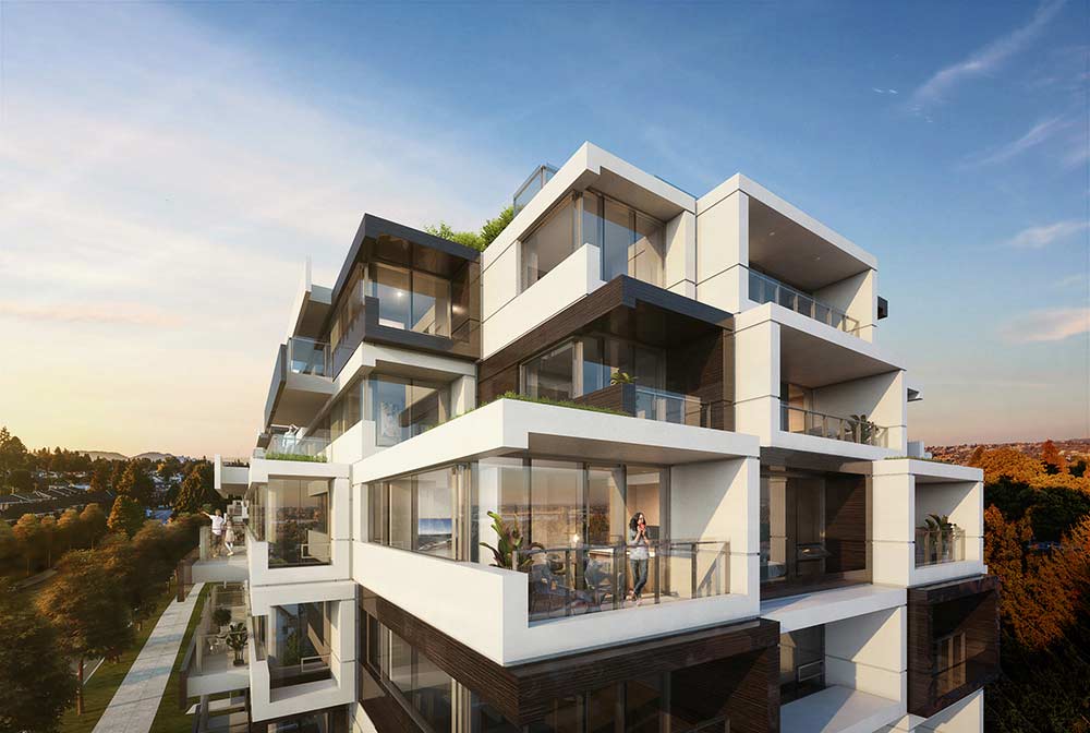 Oku - oak street residential condo, modern architecture by Ulmus, Arno Matis Architect, Vancouver